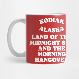 Kodiak Alaska Retro Funny Tourist Souvenir Mug